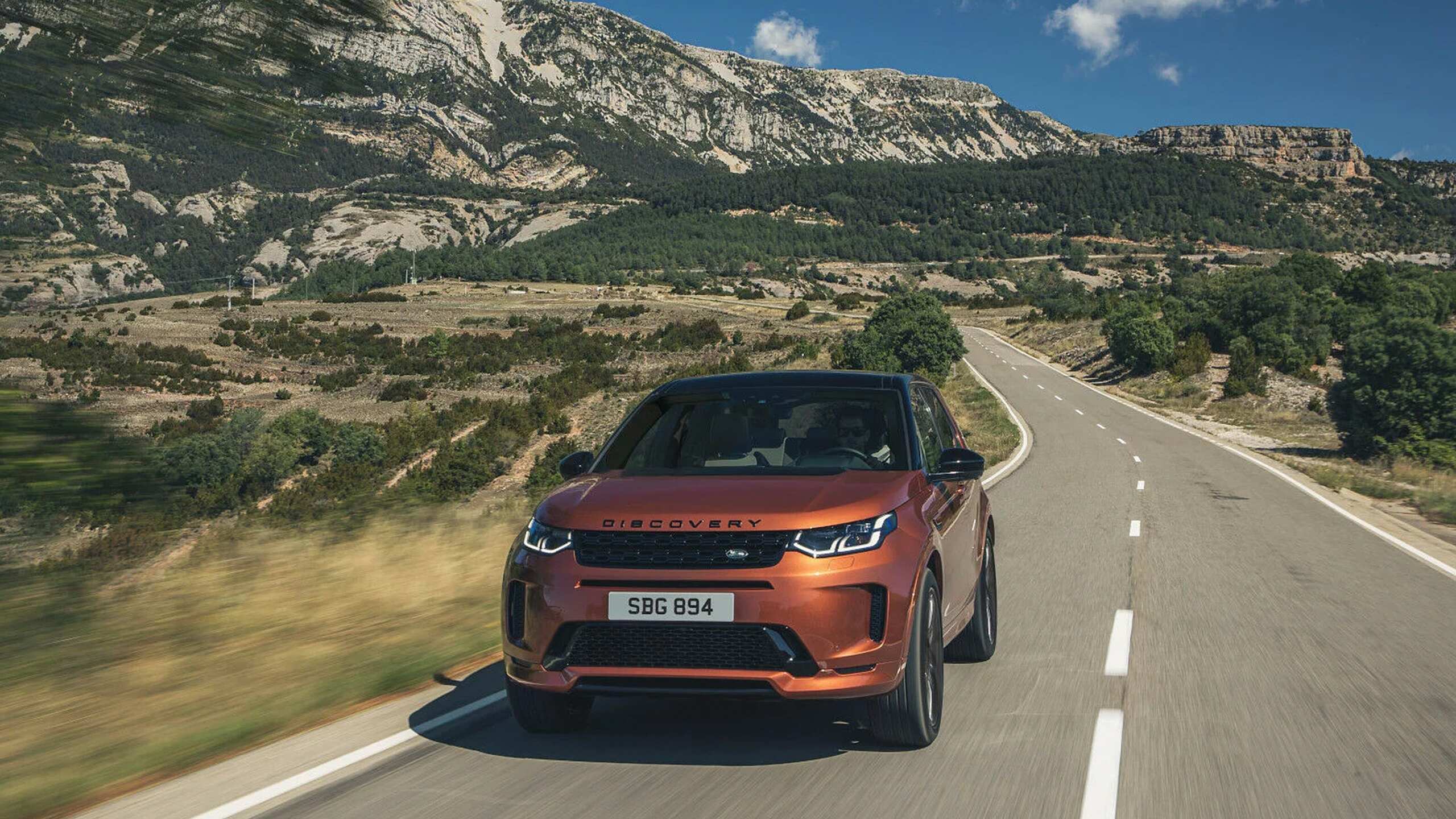 Discovery driving on highway road